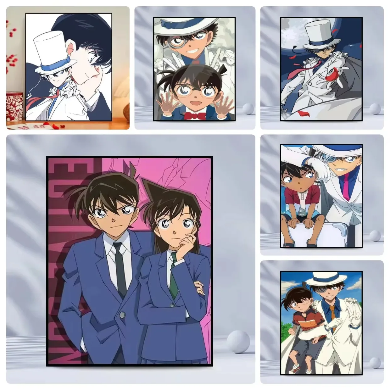 Resin Art Work - Elmas Boyama, Dedektif Conan, Japon Anime,