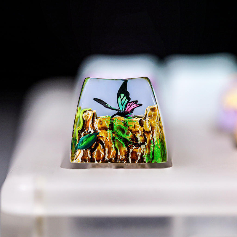 Resin Art Baby - Organizma Reçine Tuş Başlığı Yaratıcı Sanat