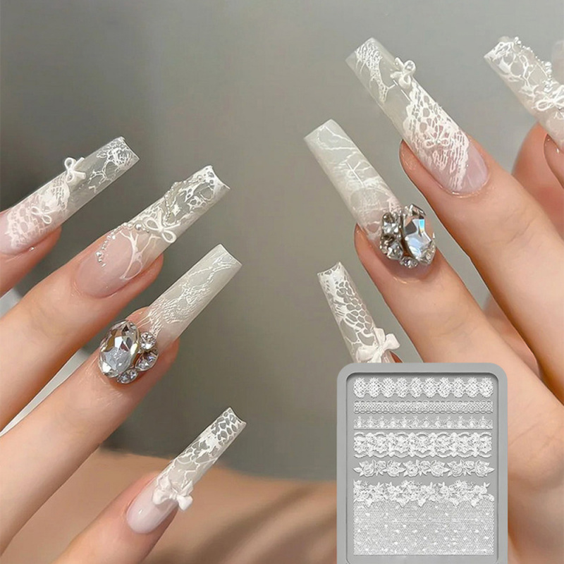 1 adet Dantel 3D Silikon Tırna - Resin Art Rose incelemesi ve fiyatı