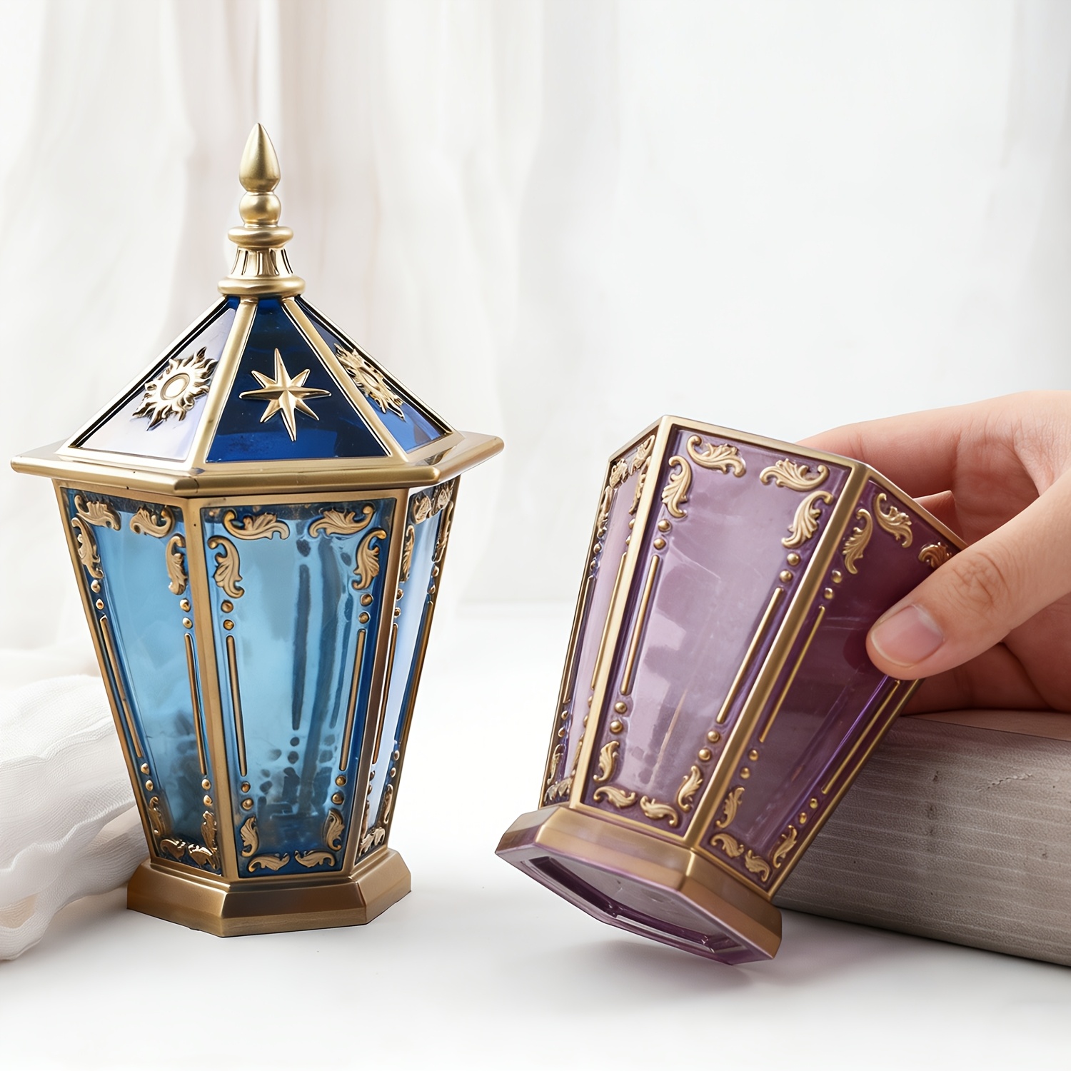 Yıldız ve Ay Altıgen Şişe, Kap - Resin Art Case incelemesi ve fiyatı
