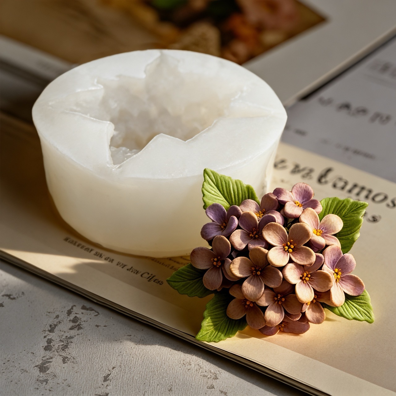 2 Parçalı 3D Gül ve Leylak Sil - Resin Art Wedding Gift incelemesi ve fiyatı
